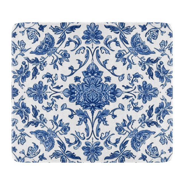 Blue Floral Chinoiserie White Watercolor (Framsidan)