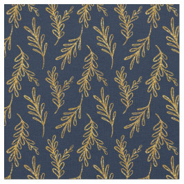 Blue Floral Fabric Seamless Pattern Elegant Boho Tyg