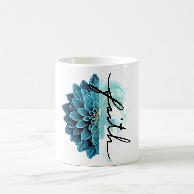 Blue Floral Faith Kaffemugg (Center)
