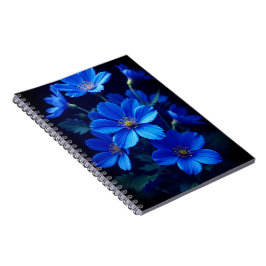 Blue Floral Notebook - Beauty for Your Ideas Anteckningsbok