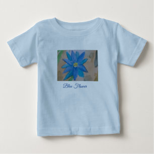 Blue Flower Baby T-Shirt