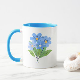 Blue Flower Bouquet Mugg