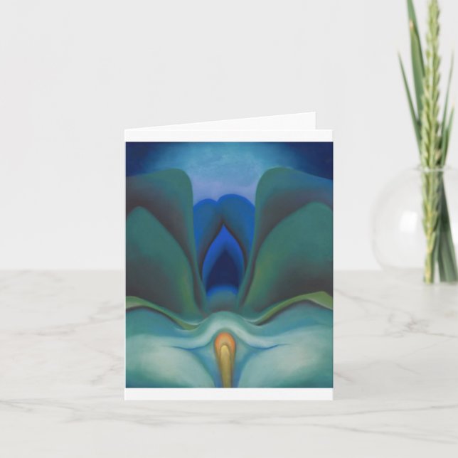 Blue Flower, Georgia O'Keeffe Kort (Framsida)