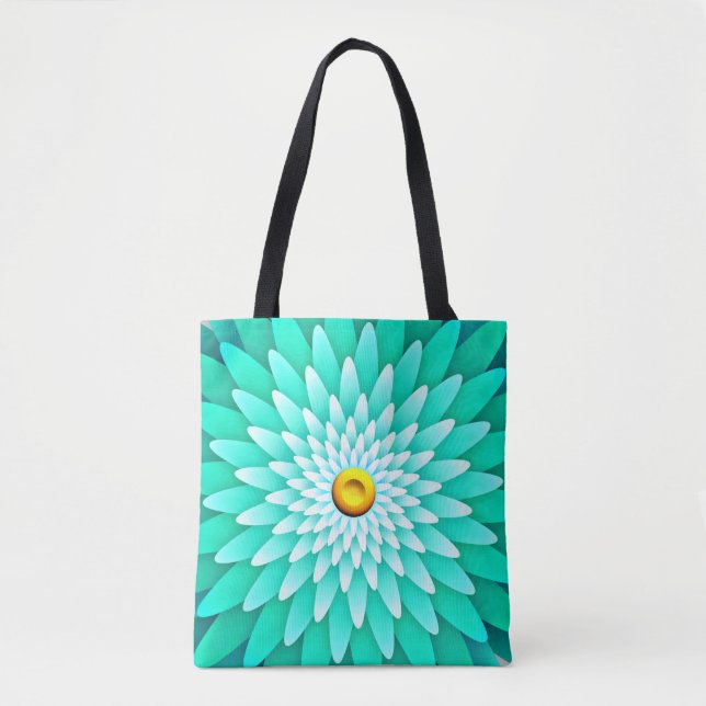 Blue Flower Mandala-68566 Tygkasse (Framsida)
