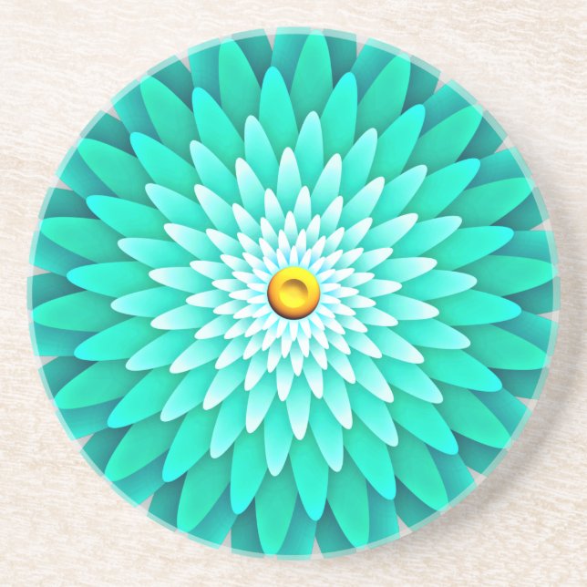 Blue Flower Mandala-68566 Underlägg (Framsidan)