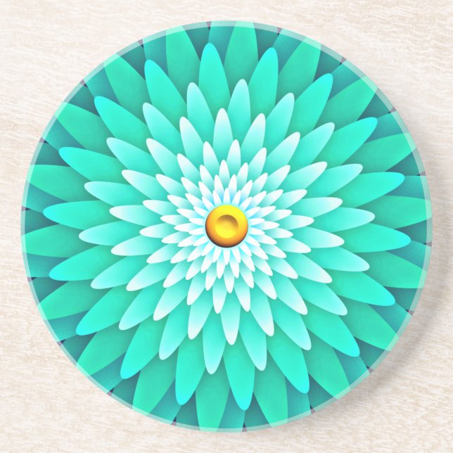 Blue Flower Mandala-68566 Underlägg (Framsidan)