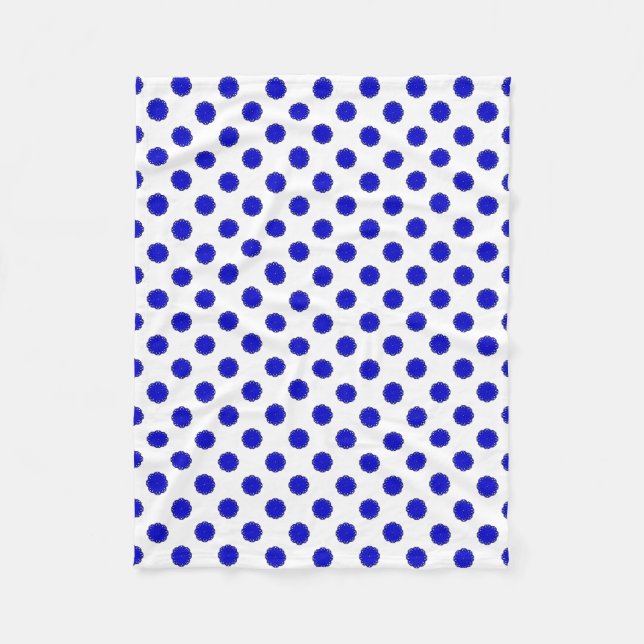 Blue Flower Ribbon av Kenneth Yoncich Fleecefilt (Framsidan)