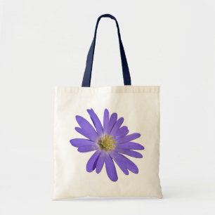 Blue Flower Tote Bag Wildlfower Beach Tote bags Tygkasse