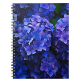 blue flowers anteckningsbok