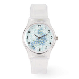 Blue Flowers Armbandsur