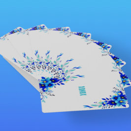 Blue Flowers XONOX Original Casinokort