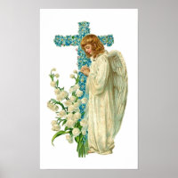 Blue Flowwaged Christian Kor
