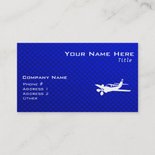 Blue Flygplan Visitkort