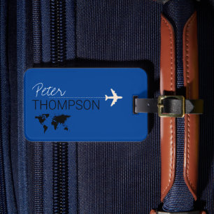 BLUE-flygresa med personlig och elegant Bagagebricka