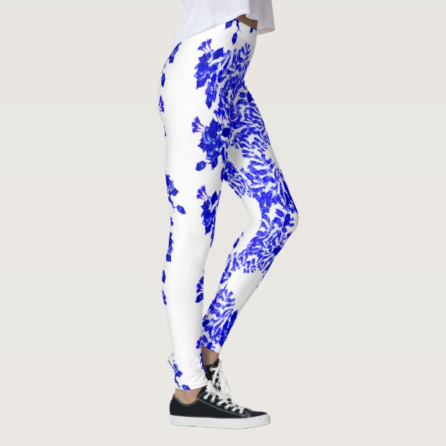 Blue Foliage Leggings (Höger)