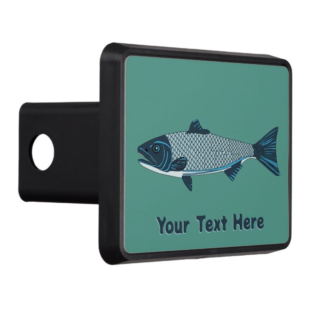 Blue FolkArt Trout/Salmon Dragkroksskydd (Höger)