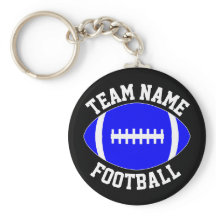Blue Football Player/Coach Anpassningsbar Team Nam