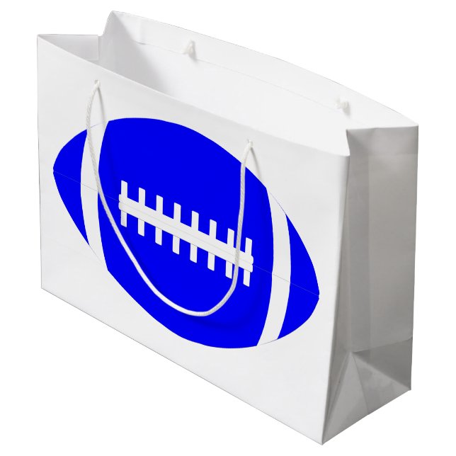 Blue Football Player Team Party eller Banquet Spor (Baksidan Vinklad)