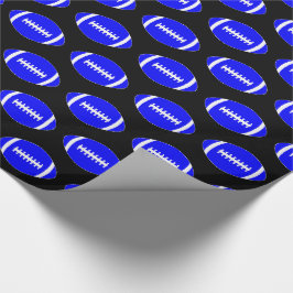 Blue Football Team eller Player Sports Party Gift Presentpapper