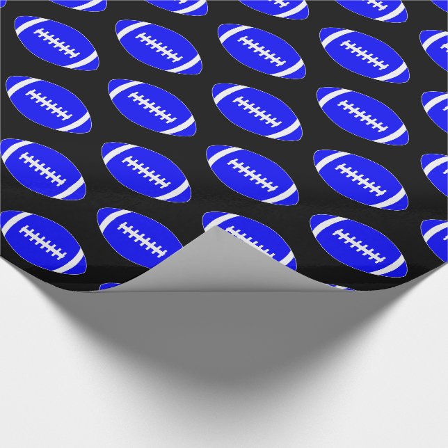 Blue Football Team eller Player Sports Party Gift Presentpapper (Hörn)