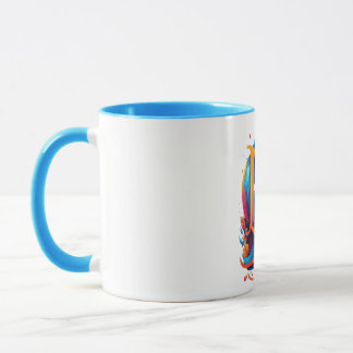 Blue Fox Art Mugg
