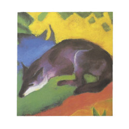 Blue Fox (av Franz Marc) Anteckningsblock