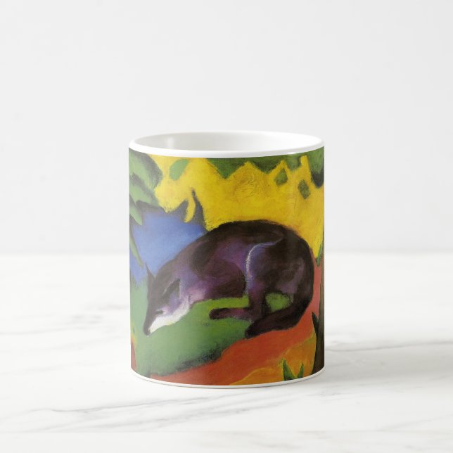 Blue Fox (av Franz Marc) Kaffemugg (Center)