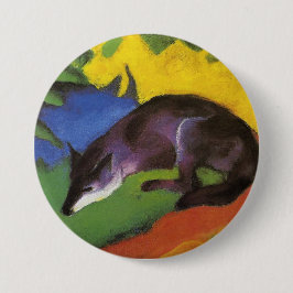 Blue Fox (av Franz Marc) Knapp
