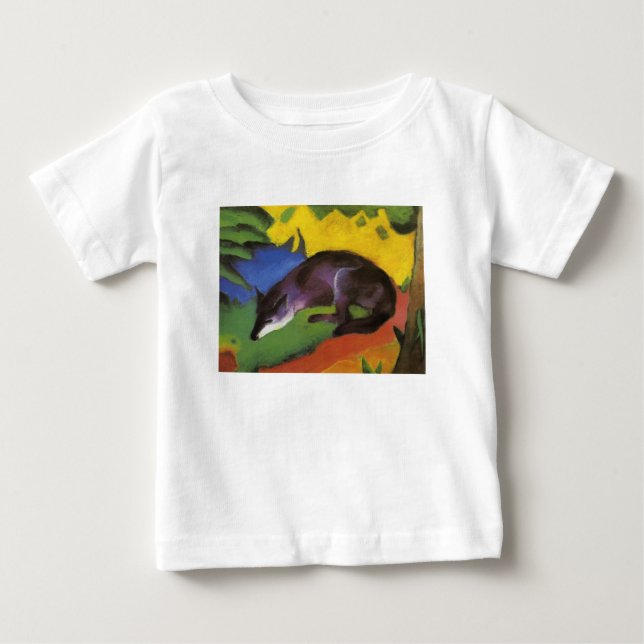 Blue Fox (av Franz Marc) T Shirt (Framsida)