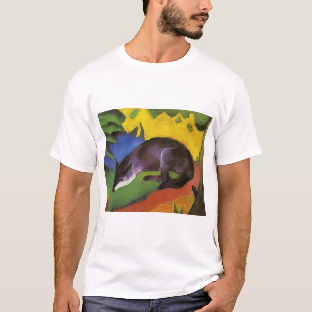Blue Fox (av Franz Marc) T Shirt (Framsida)