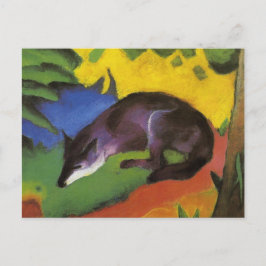 Blue Fox (av Franz Marc) Vykort