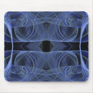 Blue Fractal Mousepad Musmatta