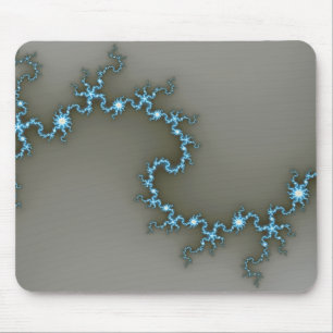 Blue - Fractal Mousepad Musmatta