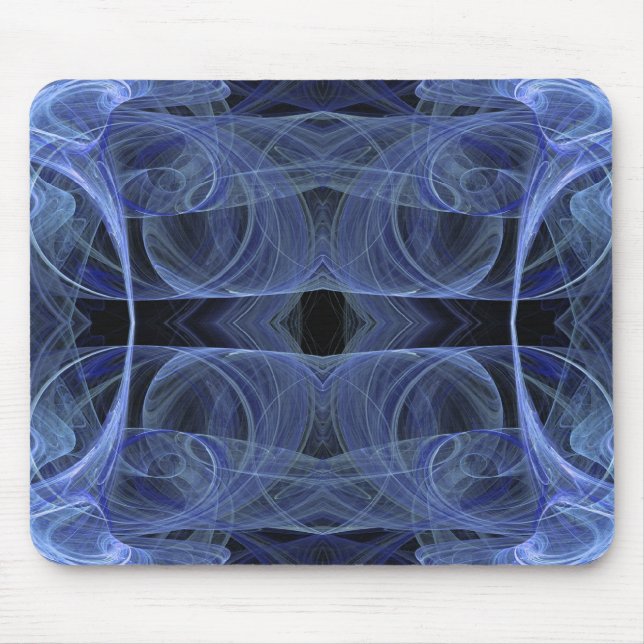 Blue Fractal Mousepad Musmatta (Framsidan)
