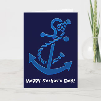 Blue Frakts Anchor Nautical Marine Fars dag Kort