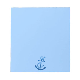 Blue Frakts Anchor Nautical Thed Anteckningsblock