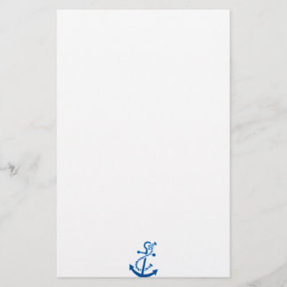 Blue Frakts Anchor Nautical Thed Brevpapper