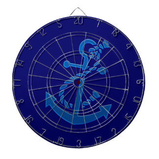 Blue Frakts Anchor Nautical Thed Darttavla