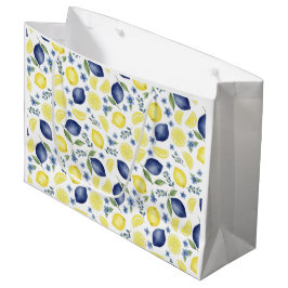 Blue French Country Lemon Pattern