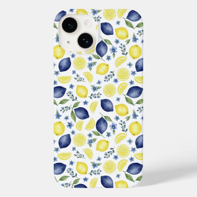 Blue French Country Lemon Pattern (Baksida)