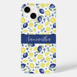 Blue French Country Lemon Pattern Name