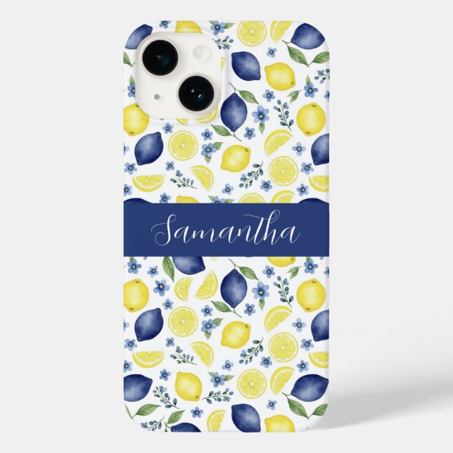 Blue French Country Lemon Pattern Name (Baksida)