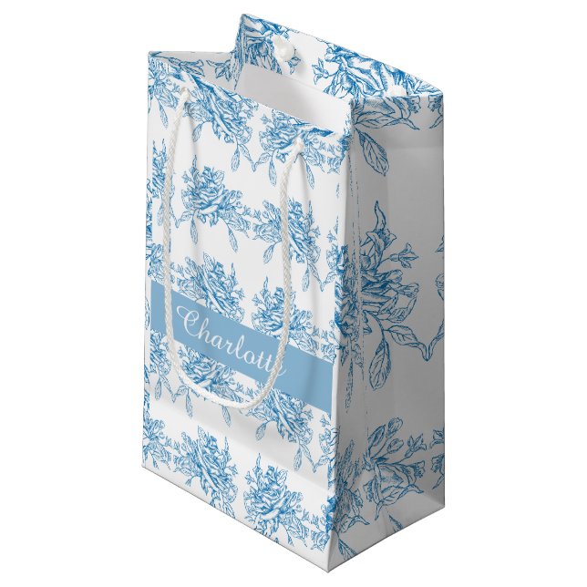 Blue French Toile Pattern (Framsidan Vinklad)