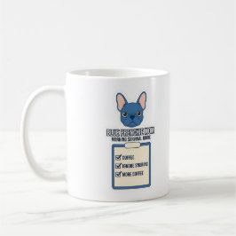 Blue Frenchie Mamma Morgonöverlevnadsguide Kaffemugg