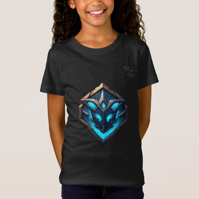 Blue Frost Rune Emblem T Shirt (Framsida)