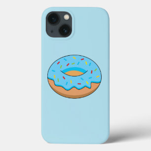 Blue Frosted Donut med Sprinkles Tecknad