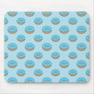 Blue Frosted Donut med Sprinkles Tecknad Musmatta