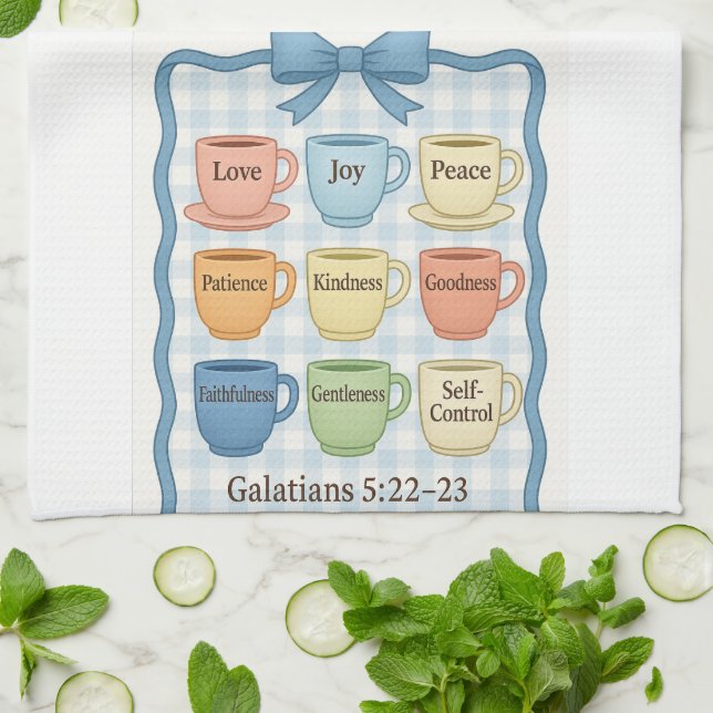 Blue fruit of the Spirit Kökshandduk (Vikta)