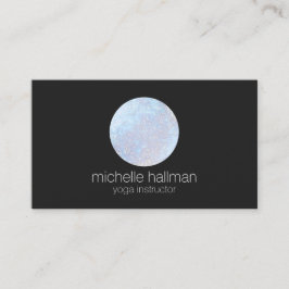 Blue Full Moon Yoga, Life Coach, Healer Black Visitkort