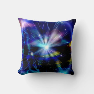 Blue Galaxy Abstrakt Art Kudde